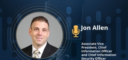 Branded image showing our podcast guest, a professional white man