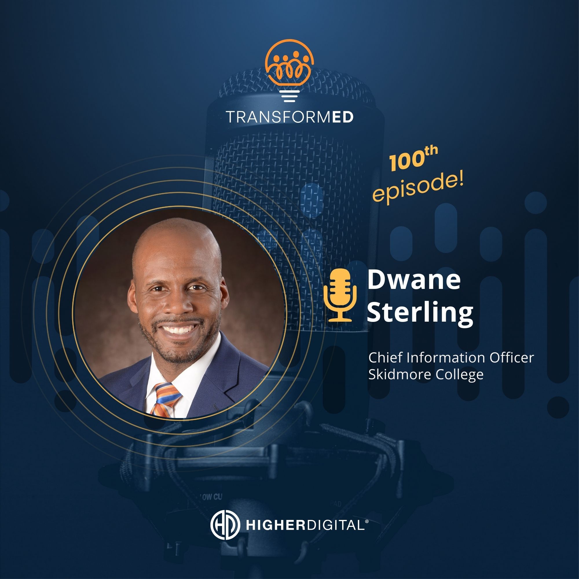 Smiling African American male executive and Chief Information Officer joins the podcast as guest