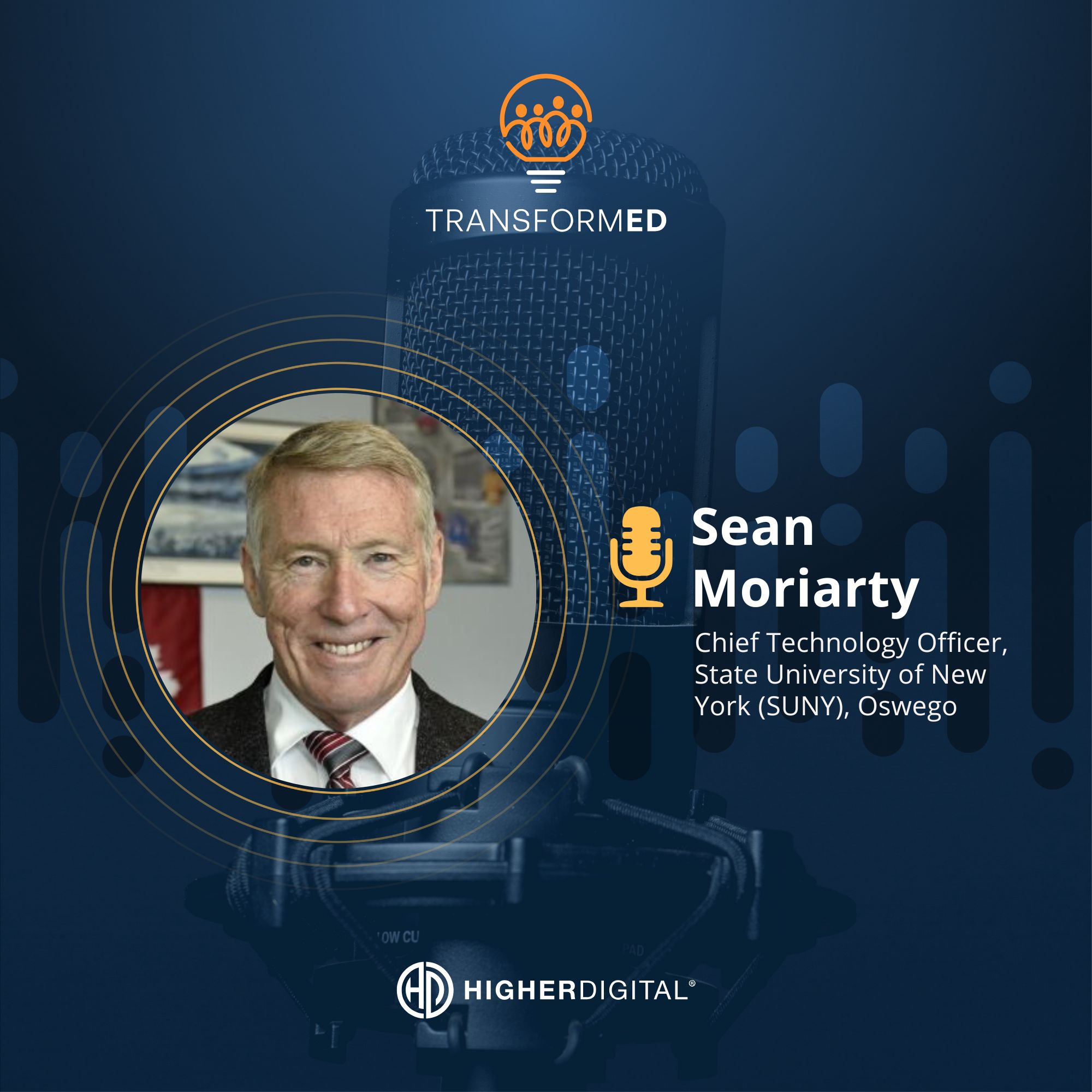 Sean Moriarty, smiling white male executive