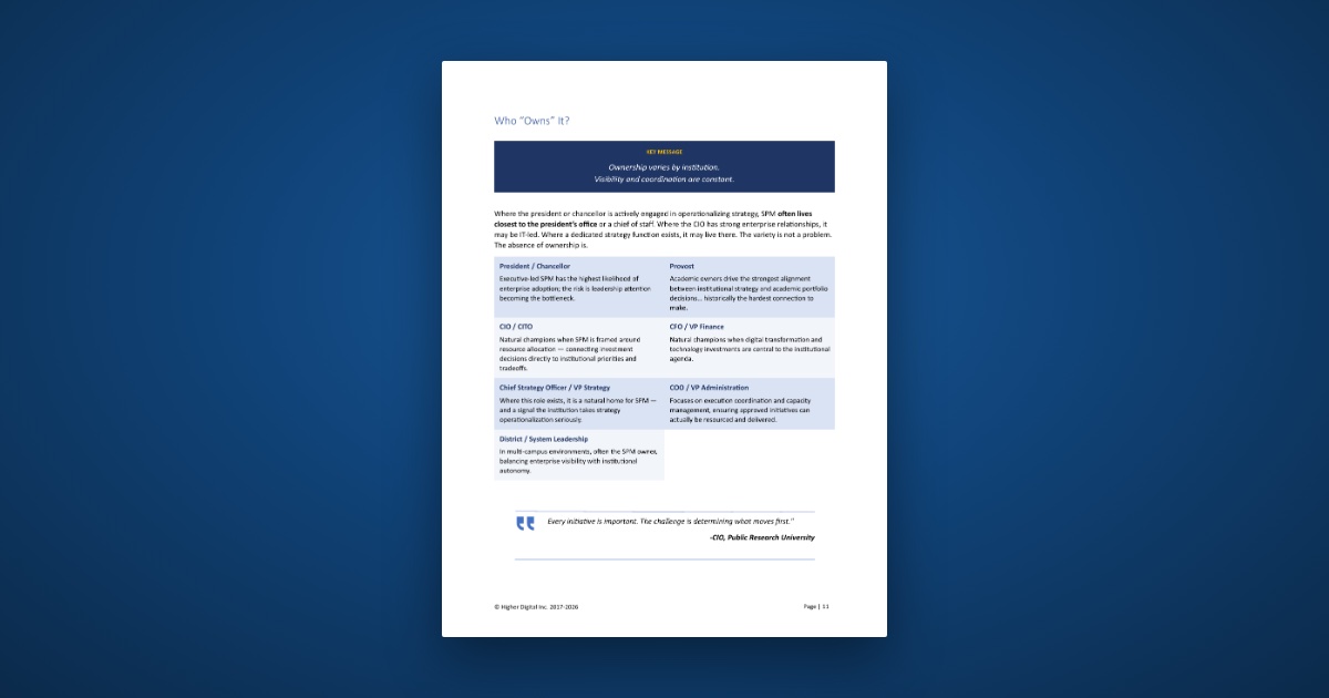Ventura County Community College District SPM case study by Higher Digital